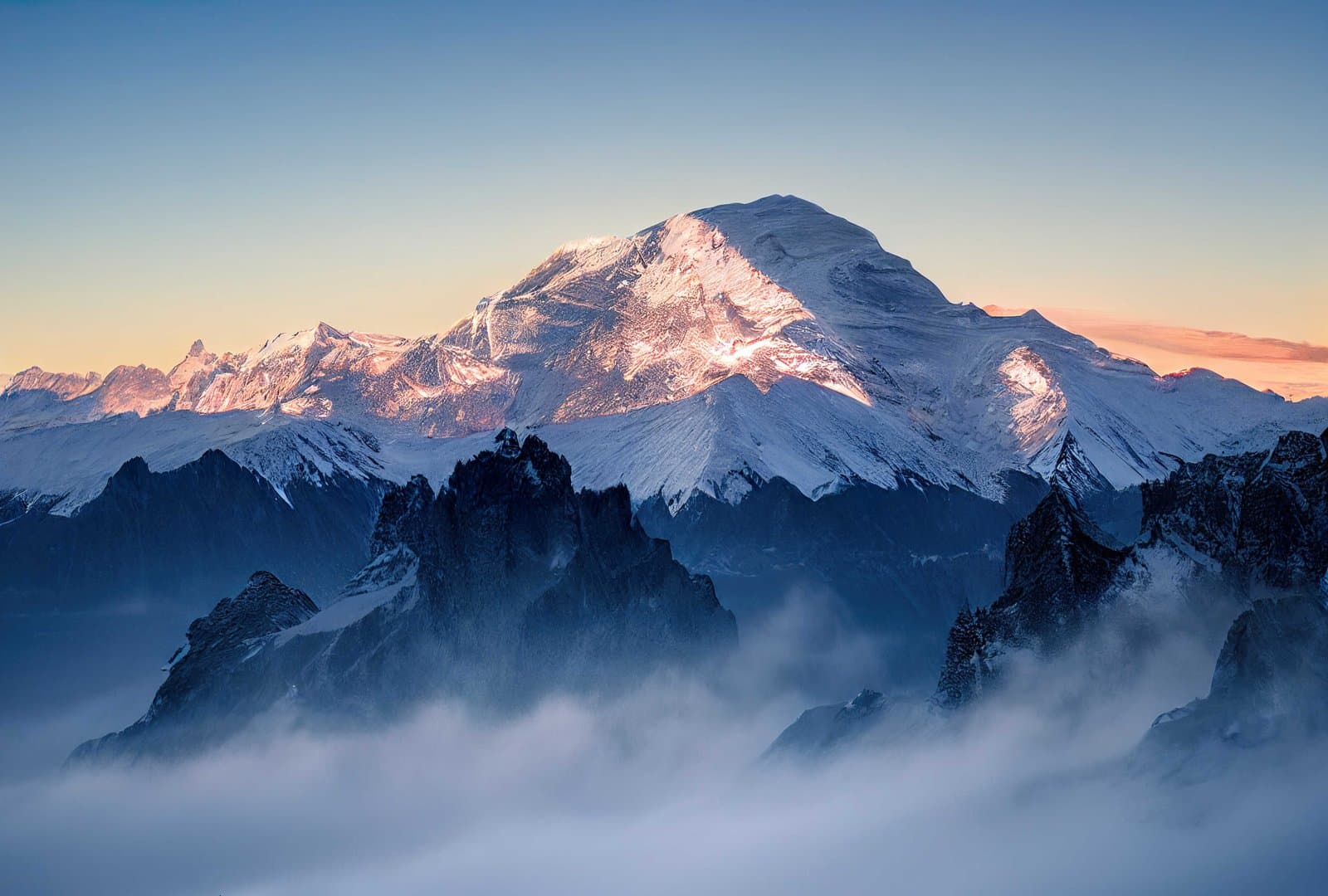 Snow-covered Himalayan peaks